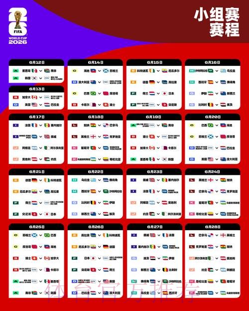 2026世界杯比赛时间一览观看指南怎么查